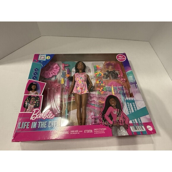 Barbie Life in the City Travel Playset NEW Sealed Mattel Barbie Playset 75+ PCS - Picture 4 of 14